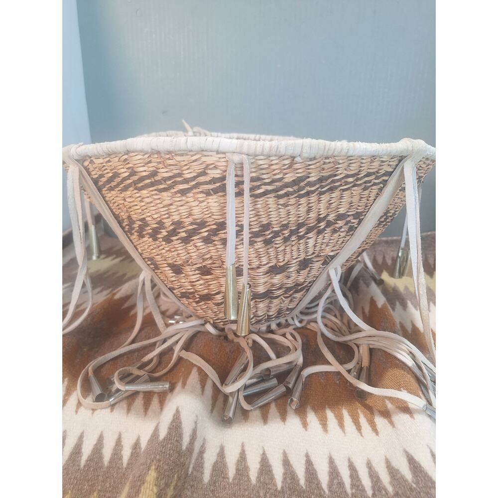 Vintage San Carlos Apache Burden Basket Helen Bonita Heard Museum Provenance
